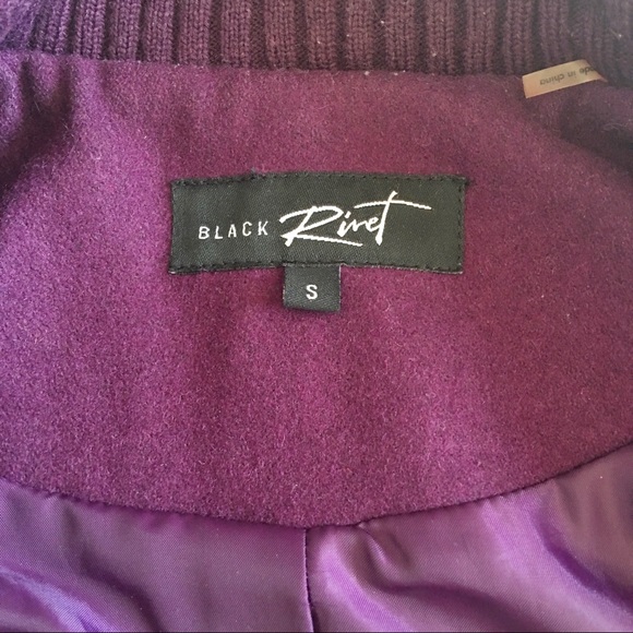 Black Rivet Wool Jacket - Picture 4 of 6